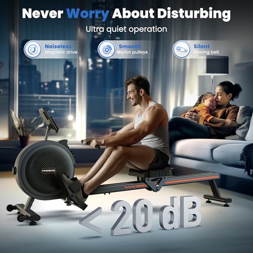 Compact Rowing Machine with 350LBS Loading Capacity E7742