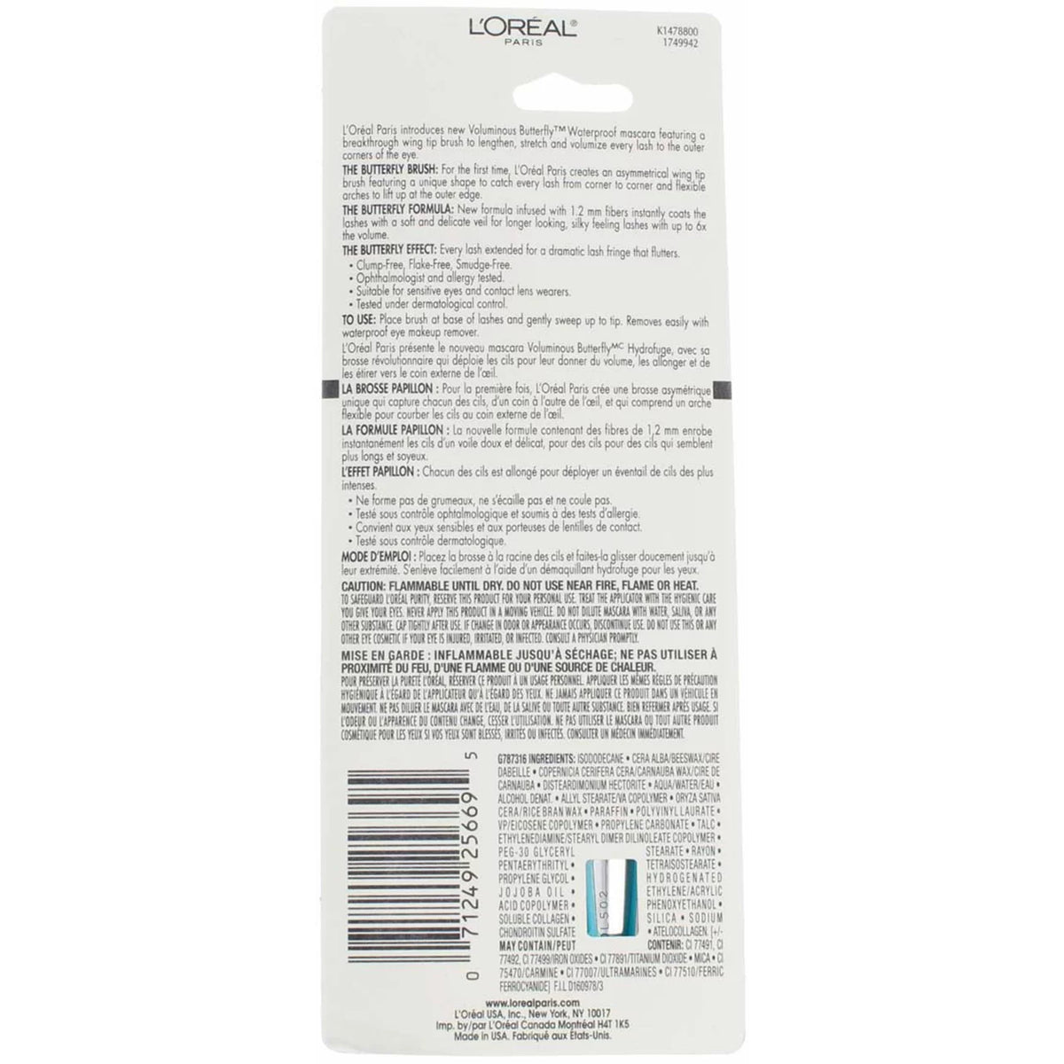 Blackest Black Waterproof Mascara 0.21 oz Pack of 4 Y428