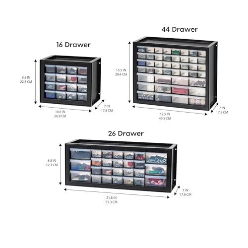 44-Drawer Black Hardware Storage Cabinet R962208