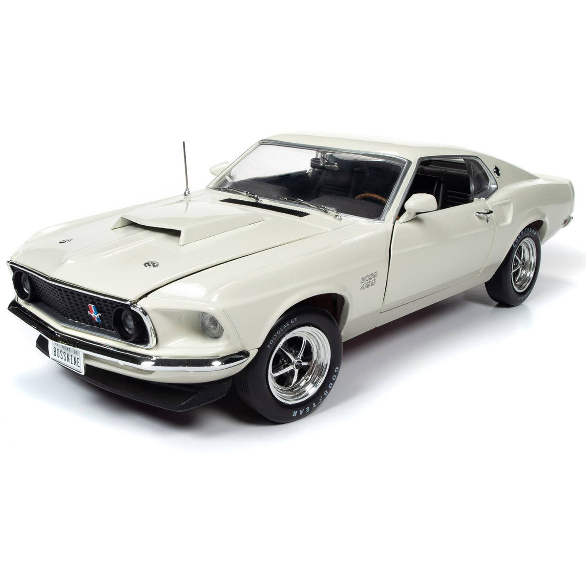 1969 Ford Mustang Fastback Boss 429 Wimbledon White 1/18 Diecast K11547