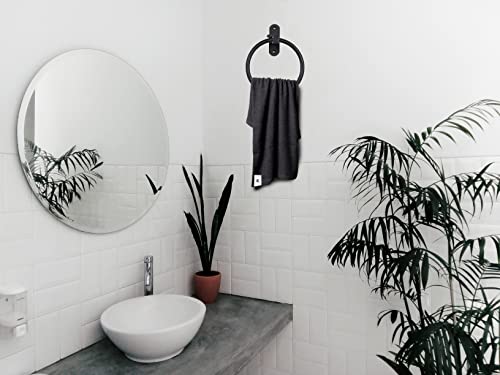 Black Pack of 24 Cotton Towels A3706