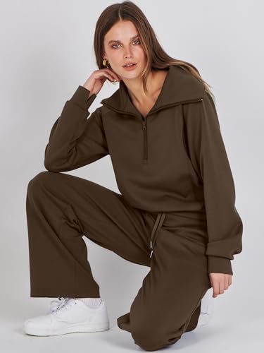 Womens 2 Piece Oversized Sweatsuit Set F8374