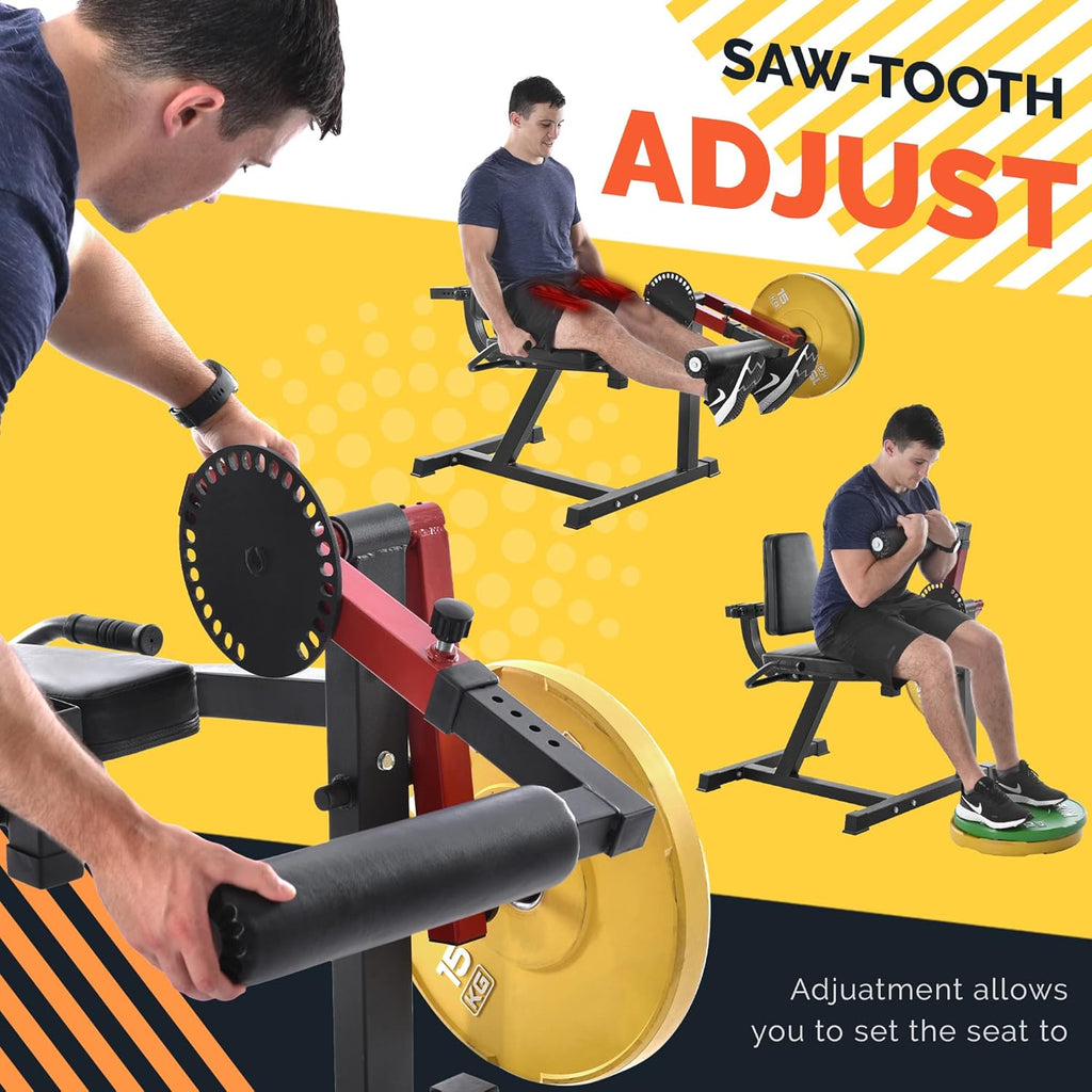Adjustable Leg Extension and Curl Machine U178