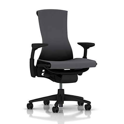 Black Balance Ergonomic Office Chair with Adjustable Arms and Carpet Casters M5647