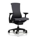 Black Balance Ergonomic Office Chair with Adjustable Arms and Carpet Casters M5647