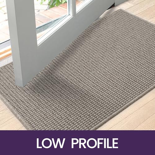 Black Non-Slip Door Mat 24"x36" Z673053