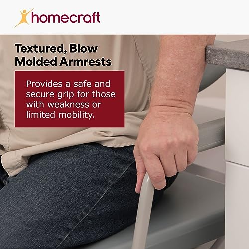 Bariatric Drop Arm Commode, 1000 Pound Weight Capacity, Adjustable Height O424120