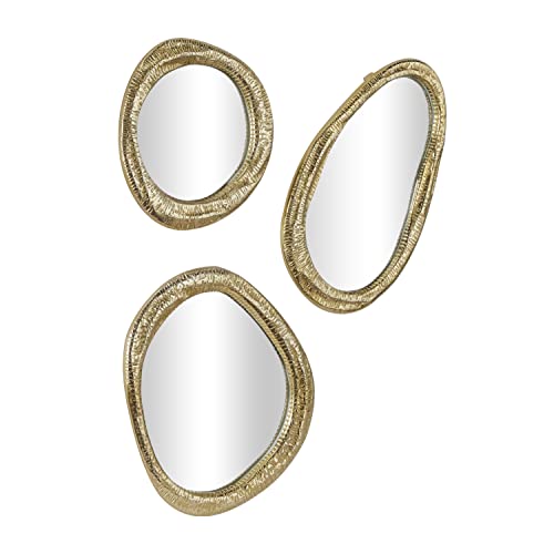 Set of 3 Silver Wall Mounted Mirrors D2196