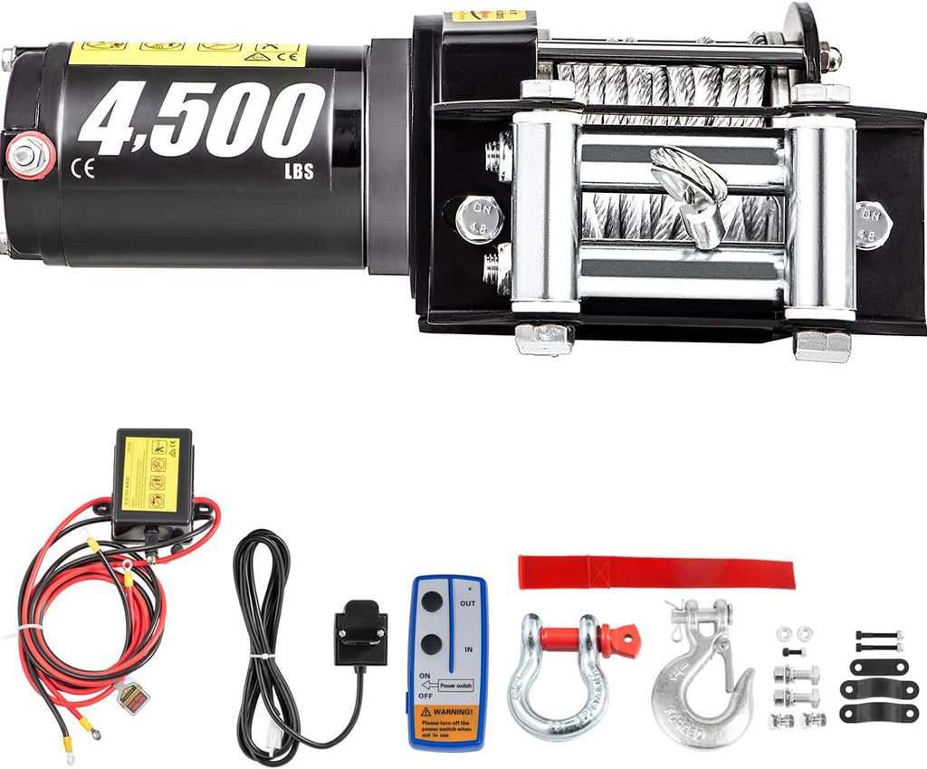 4500lb 12V Electric Winch with Wireless Remote Control Z75541