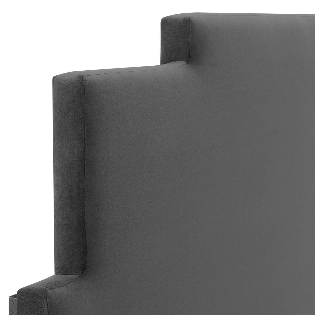Charcoal Performance Velvet Headboard King California King R372