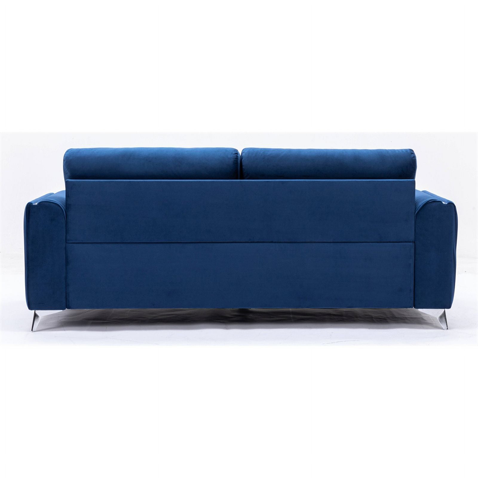 Blue Velvet Upholstered Wooden Frame Sofa N8180