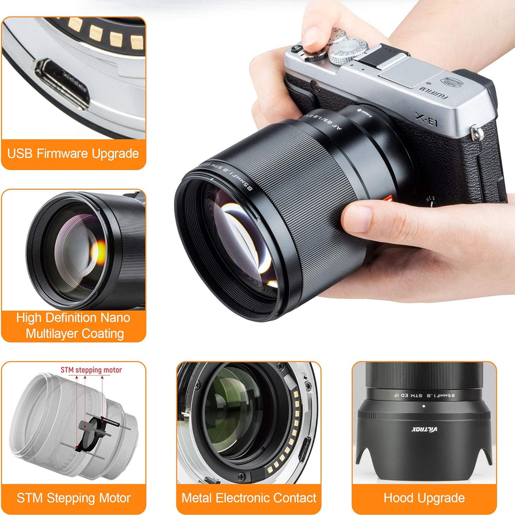 85mm f1.8 Mark II AF Portrait Fixed Focus Lens for Fuji X Mount Camera N109