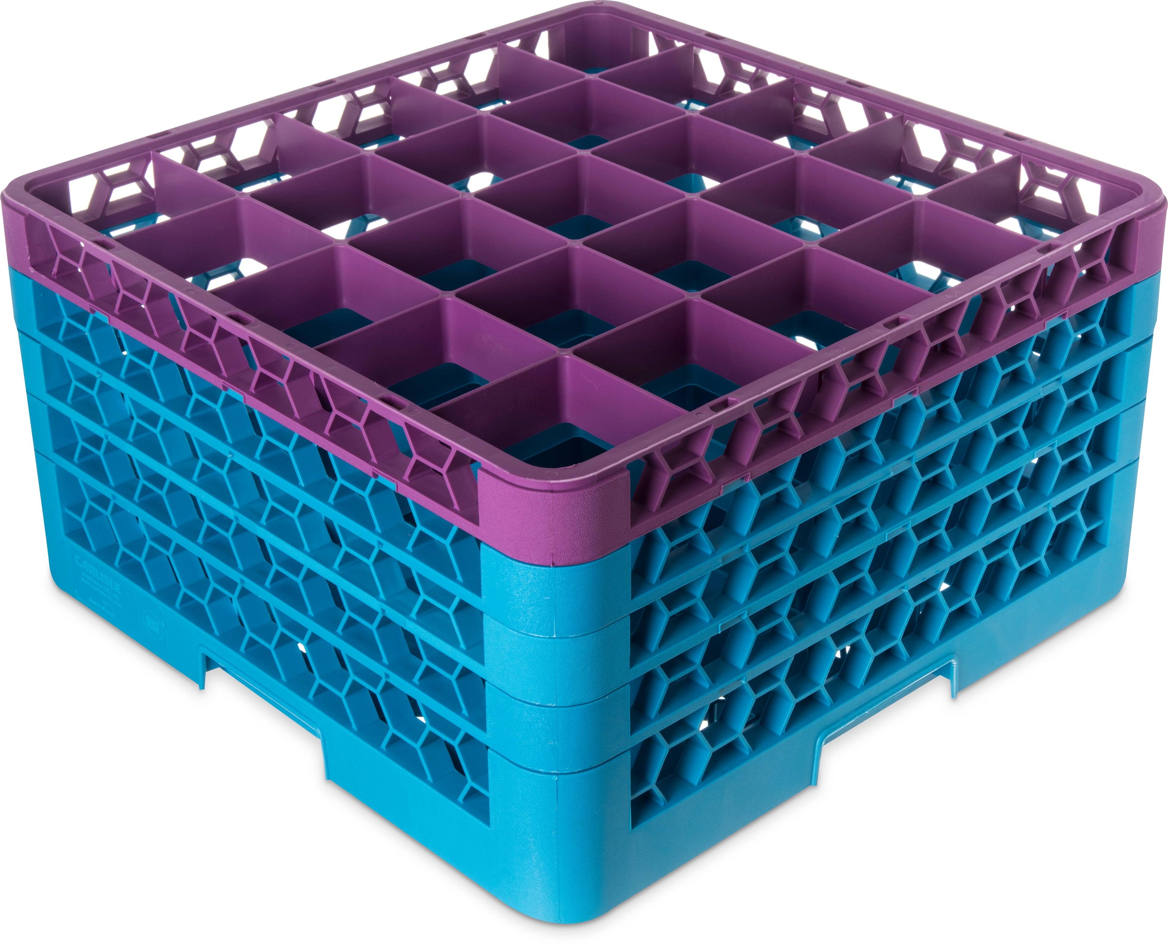 25 Compartments Dishwasher Glass Rack with 4 Extenders E1935