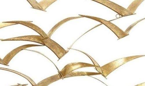 Metal Flocking Birds Decorative O5367