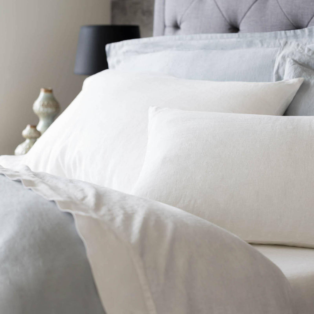 White Cal King French Linen Y124