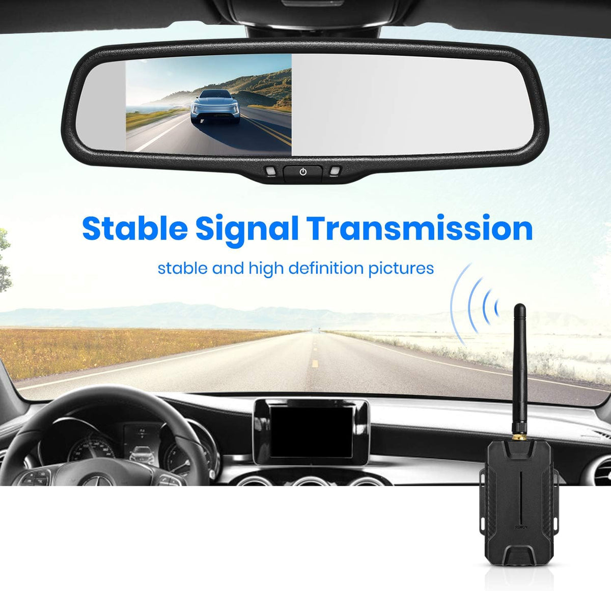 Wireless Backup Camera with Rear View Mirror Monitor S638318