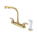 Two Handle Kitchen Faucet - Polished Brass T16657