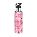 Pink Insulated Stainless Steel Water Bottle with Straw Lid 20 oz N63168