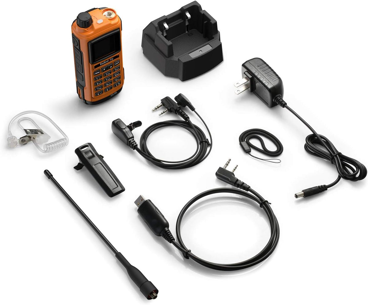 Handheld Ham Radio Dual Band Two Way Radio with Bluetooth and Programming Cable M469