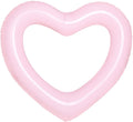 Inflatable Swim Rings Heart Shaped Pool Float Tube Pink R4603