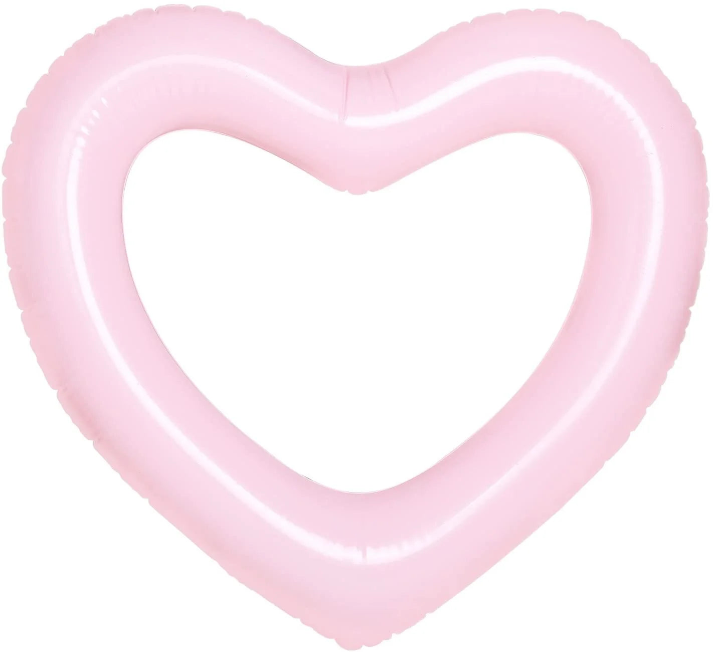 Inflatable Swim Rings Heart Shaped Pool Float Tube Pink R4603