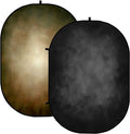 Black & Brown Double-Sided Microfiber Backdrop with Carry Bag H82190