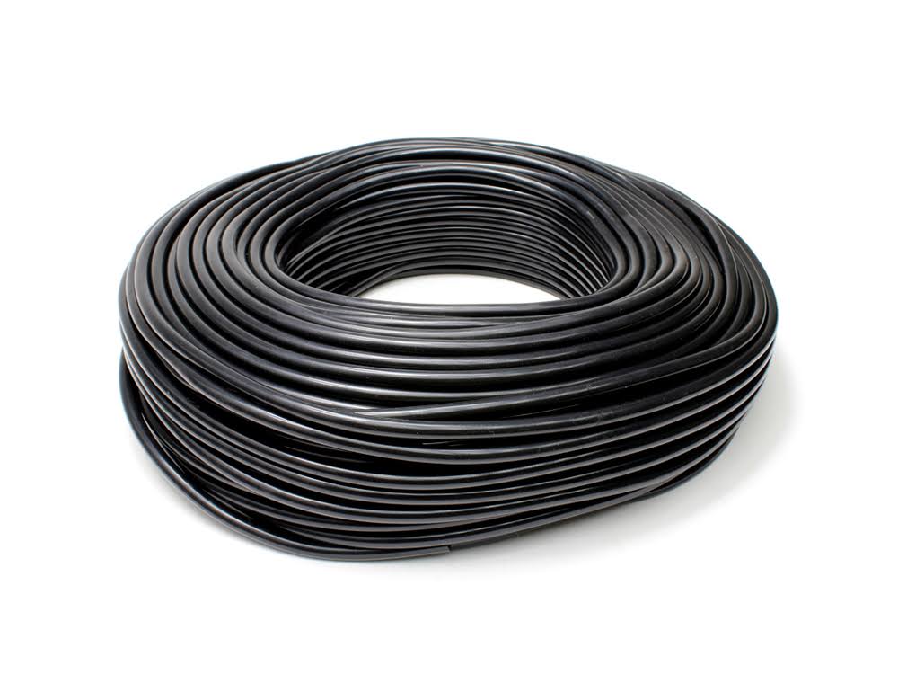 Black 5/32 inch (4mm) ID Silicone Vacuum Hose, 100 Feet Pack O242