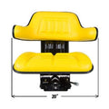 Yellow Wrap Around Seat with Arms E62011