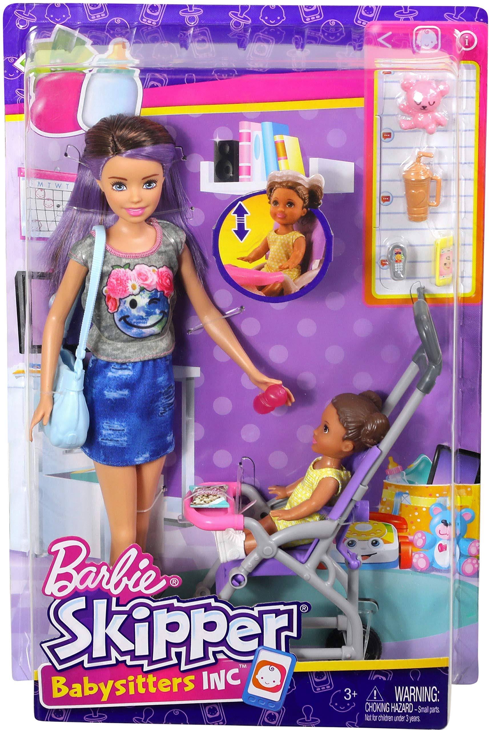 Caucasian Doll and Stroller Playset I1120