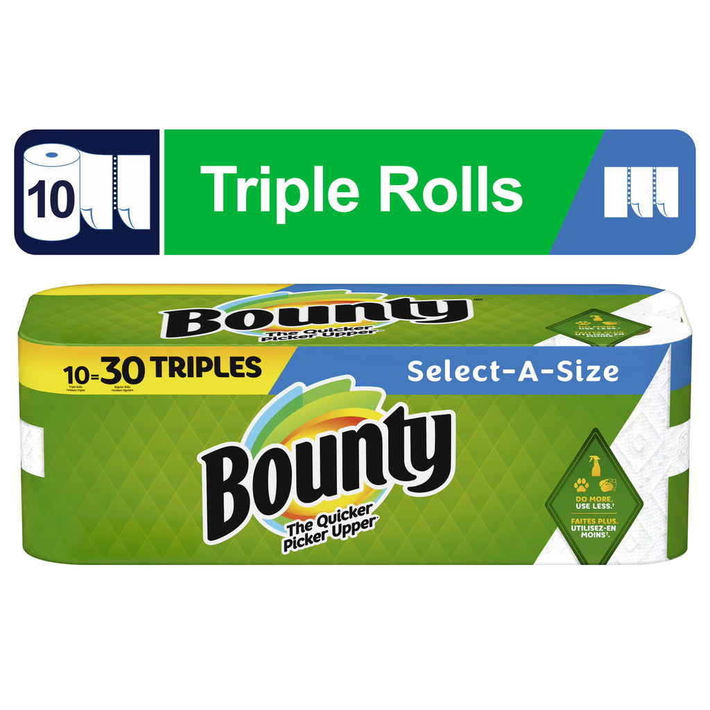 10 Triple Rolls White Paper Towels N31778