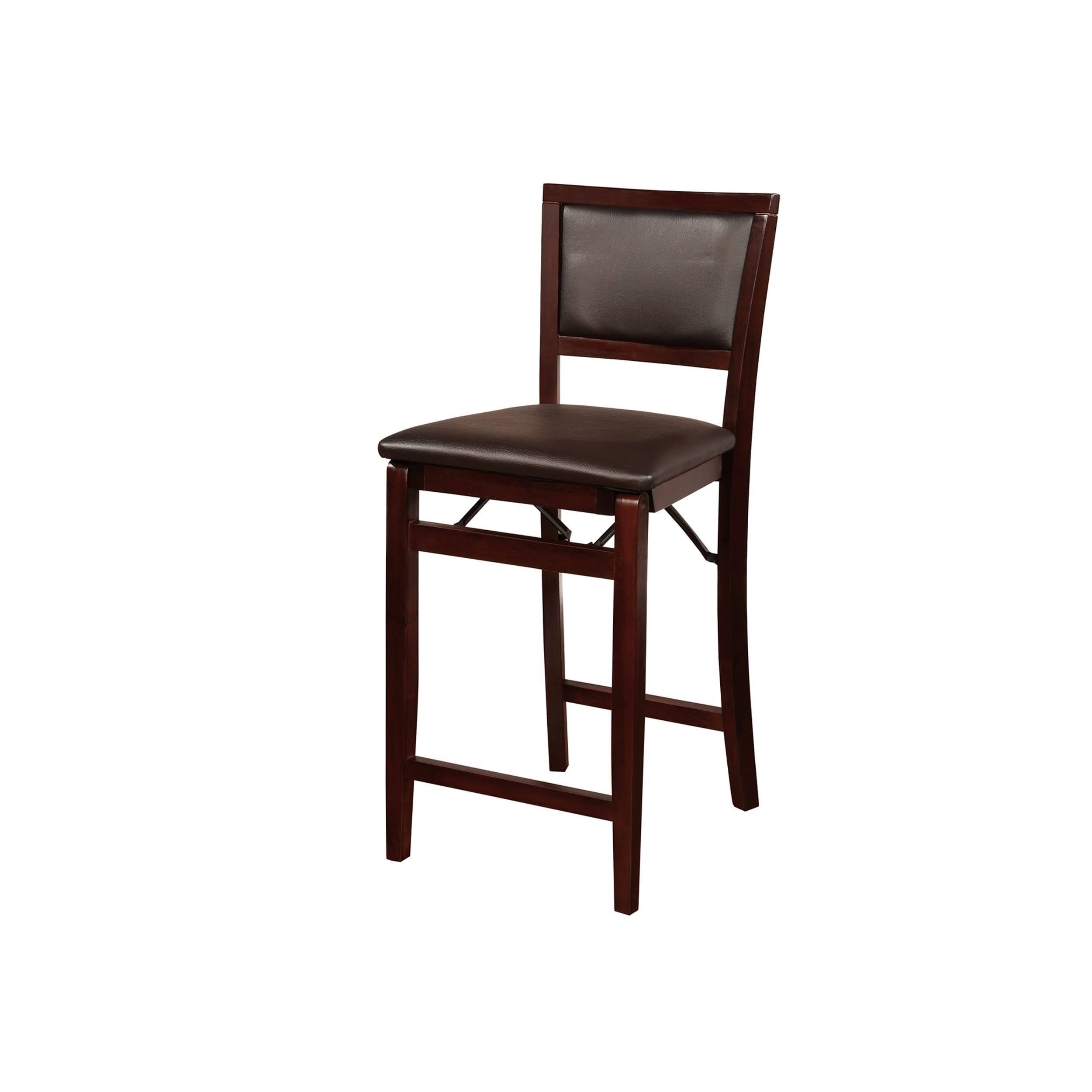 Dark Brown Folding Counter Stool F89610