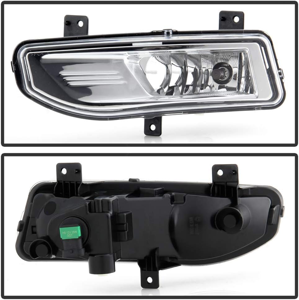 Bumper Fog Lights Driving Lamps Assembly Replacement Set Left+Right X5796
