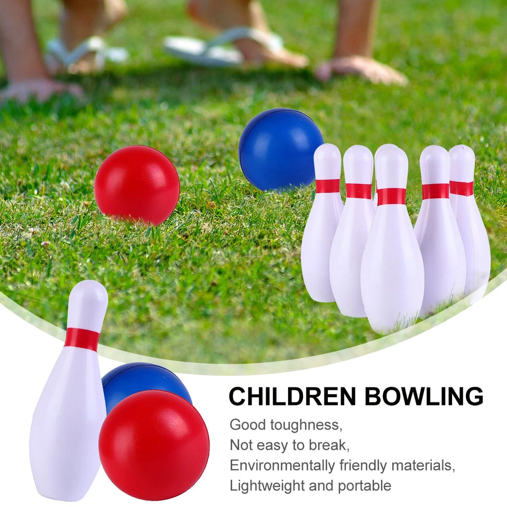Colorful Bowling Ball Kit Indoor Outdoor Sports Toy T550