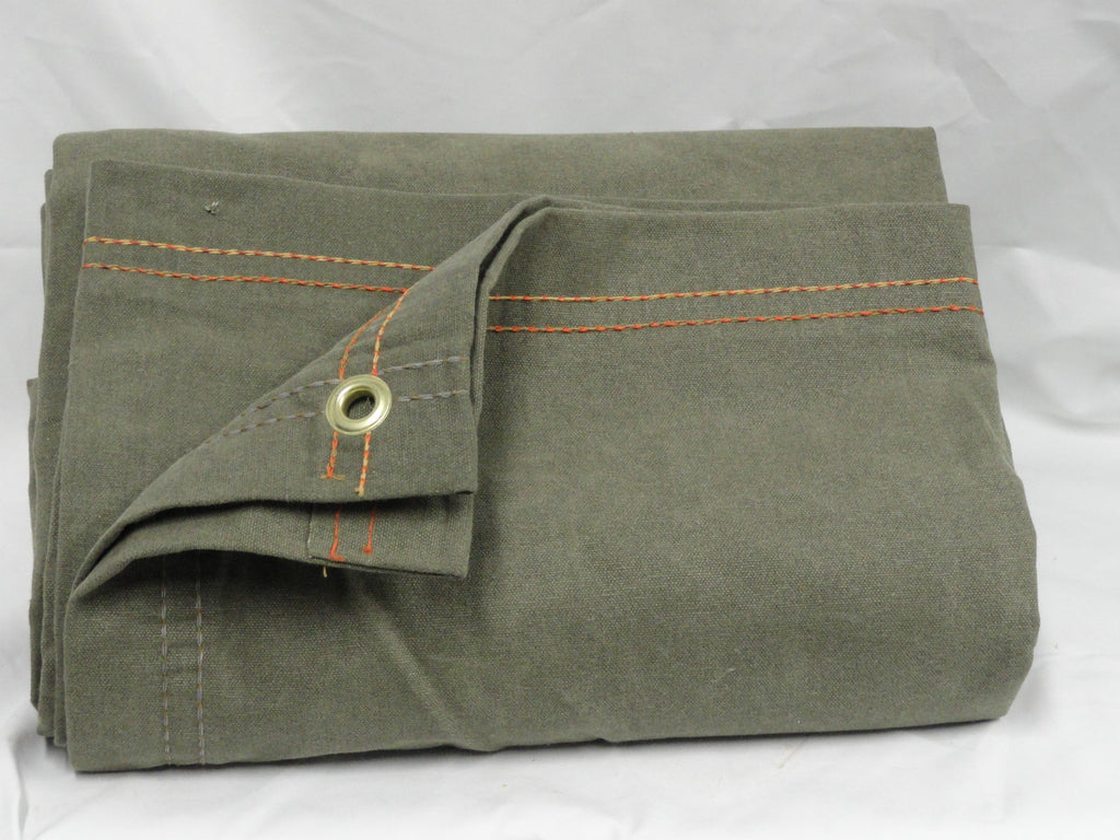 12' x 20' Green Polyester Canvas Tarp U40269