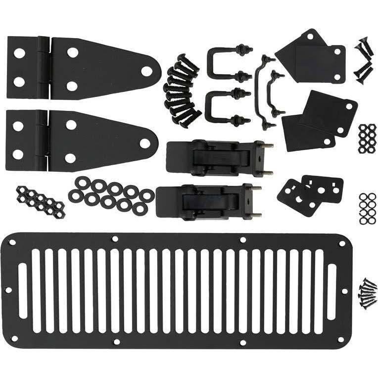 Black Hood Set with Hood Catches N325
