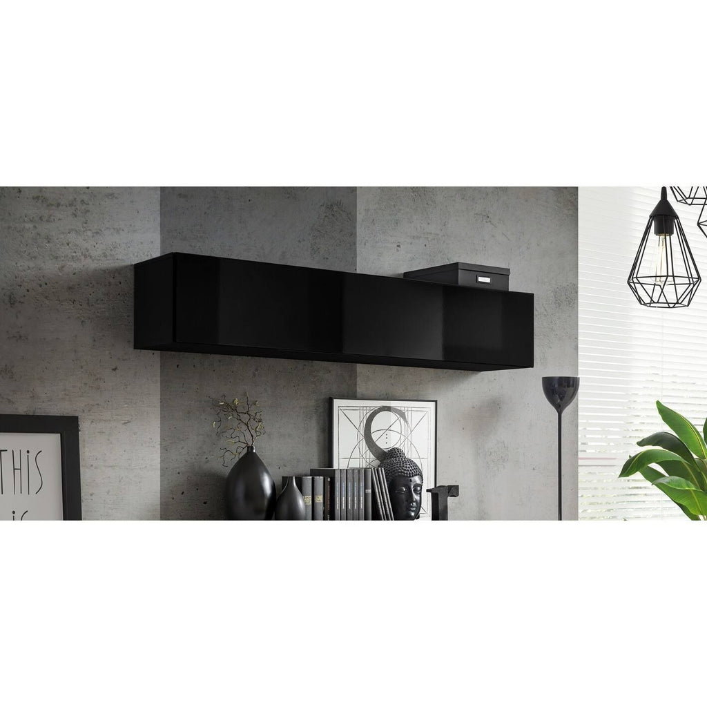 White Wall-Mounted Shelf Cabinet A82283