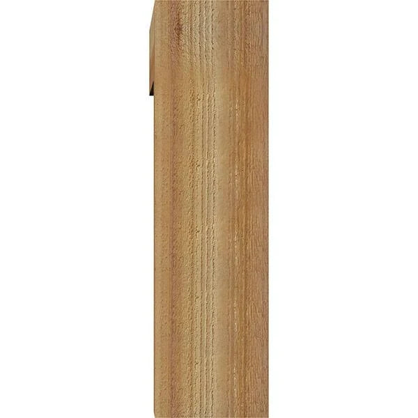 6x22W x 22x22D x 22x22H Rough Sawn Bracket with Offset Brace, Western Red Cedar S1815