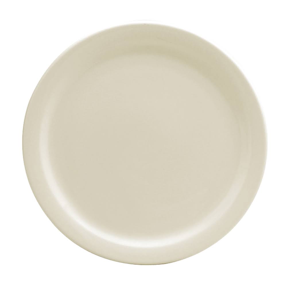 Cream White Narrow Rim Plate K180479