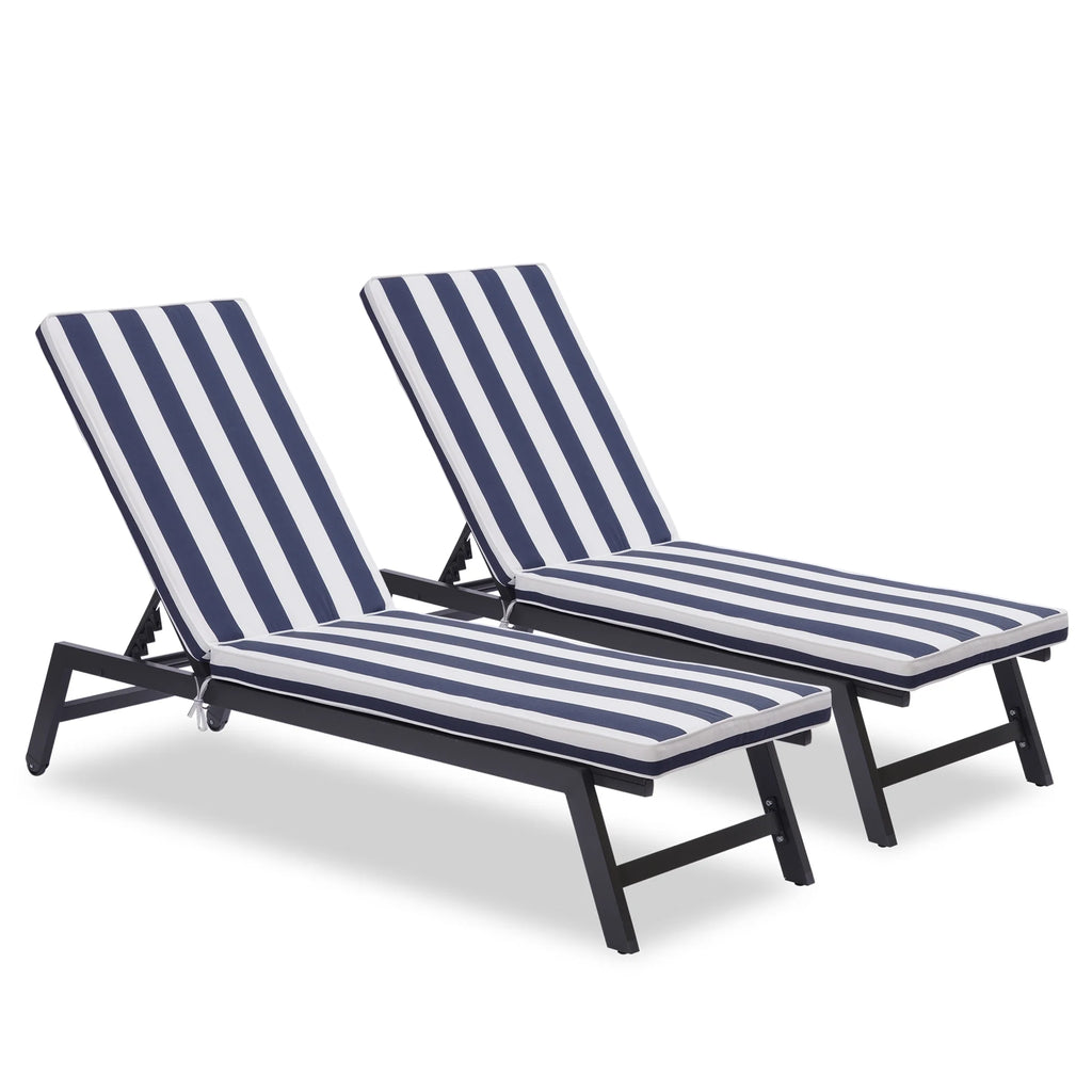 Blue Chaise Lounge Chair Cushion Replacement Seat Pad X182698