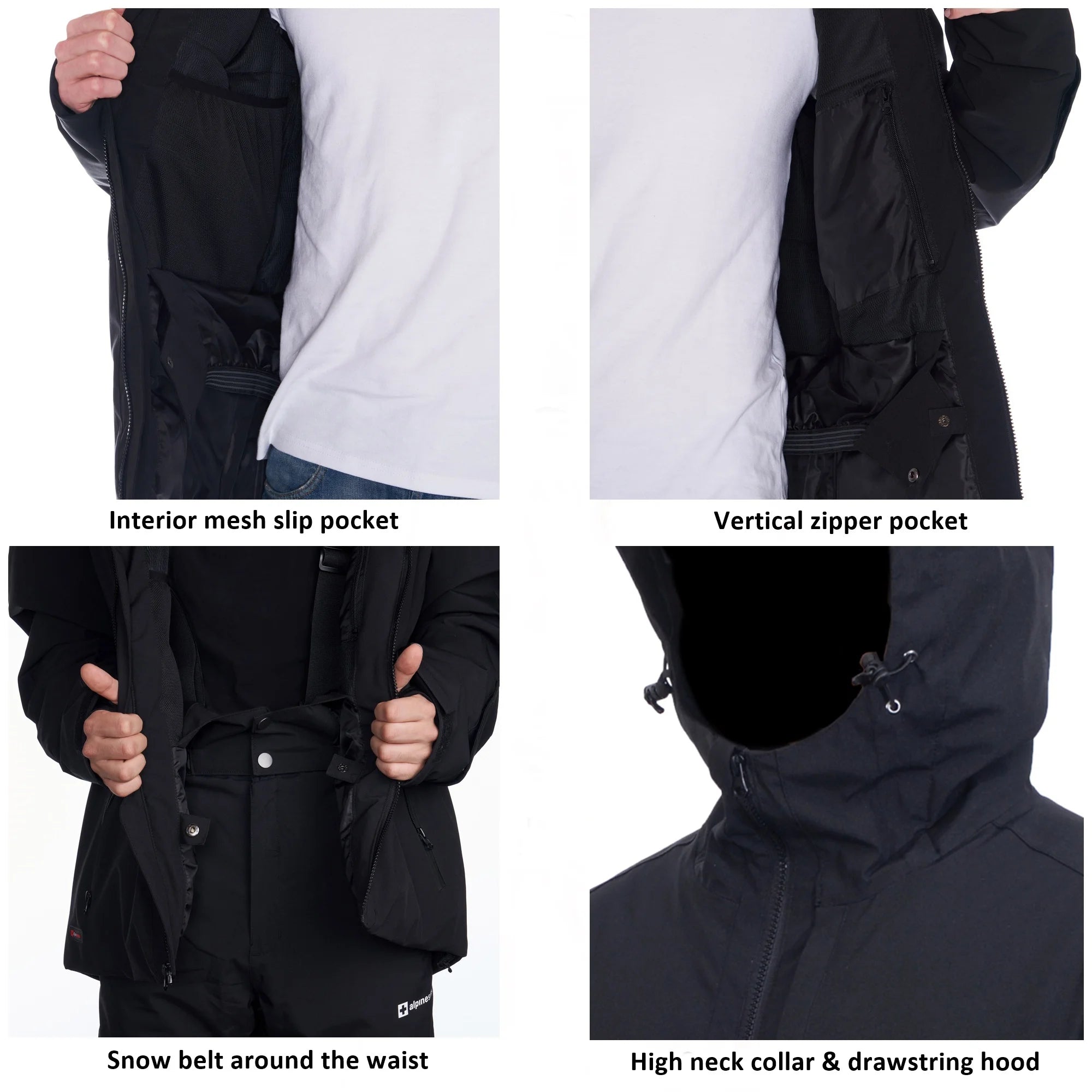 Waterproof Ski Jacket Snowboarding Winter Snow Coat F397370