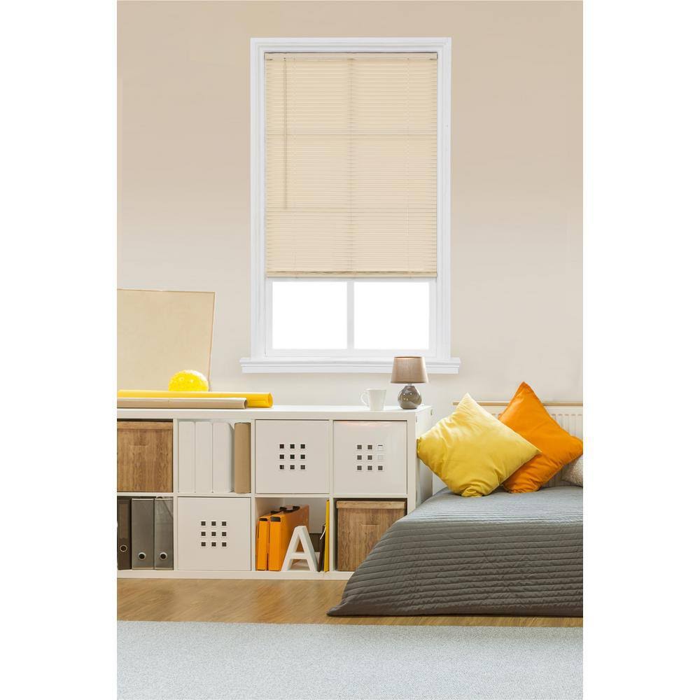 Ivory Cordless Vinyl Mini Blind 71 in. W x 64 in. L F2936