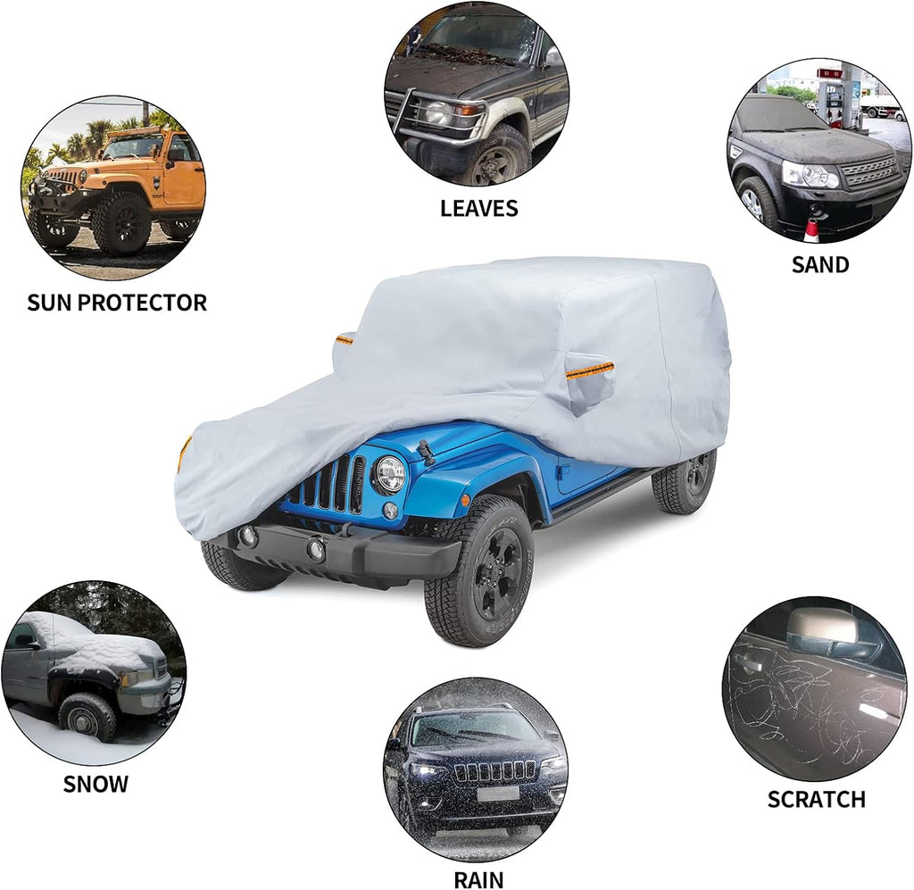 Waterproof Car Cover for Jeep Wrangler JK A6747