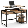 Standing Gaming Desk Oak O65426