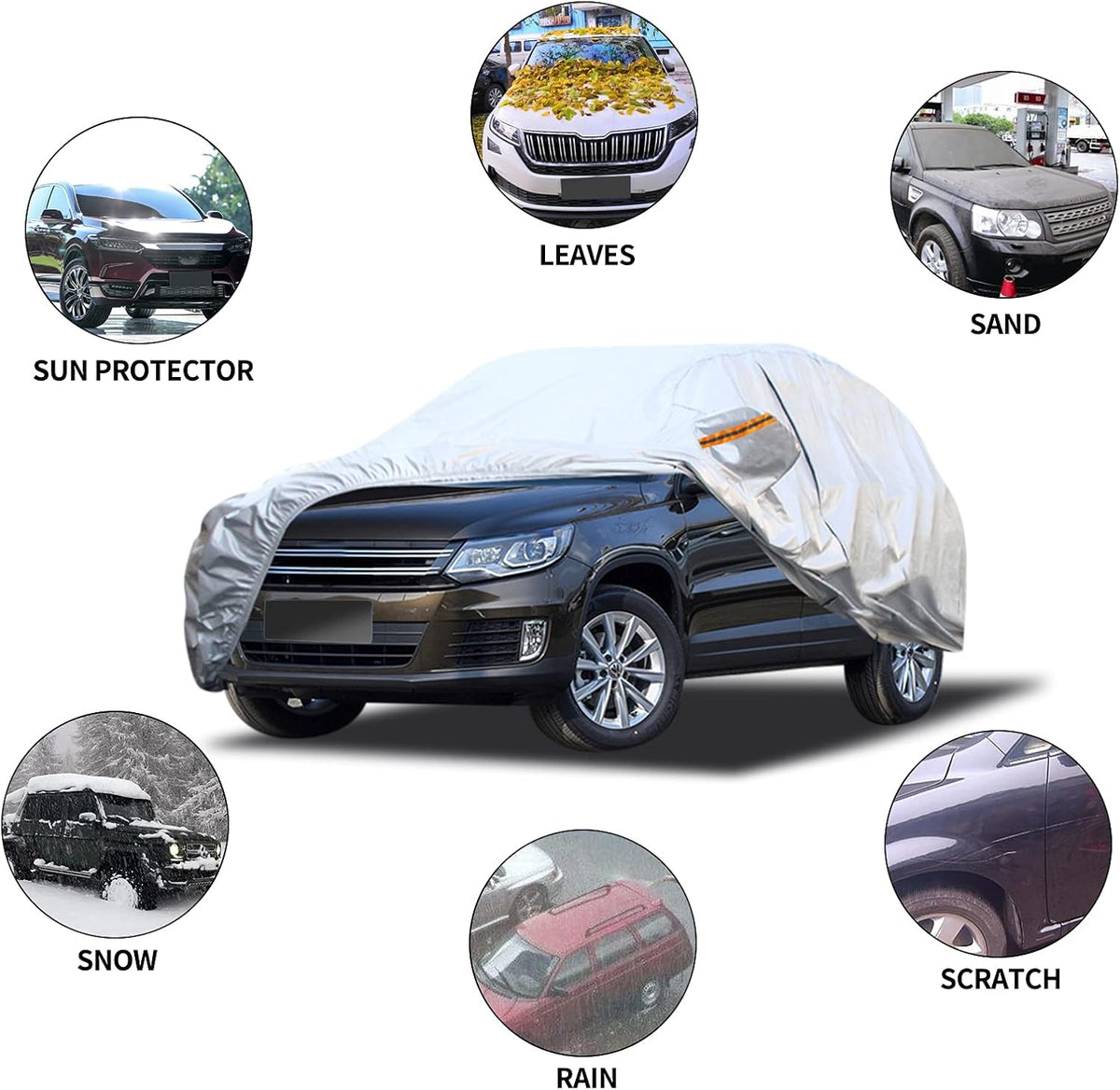 Waterproof Car Cover for Jeep Wrangler JK A6747