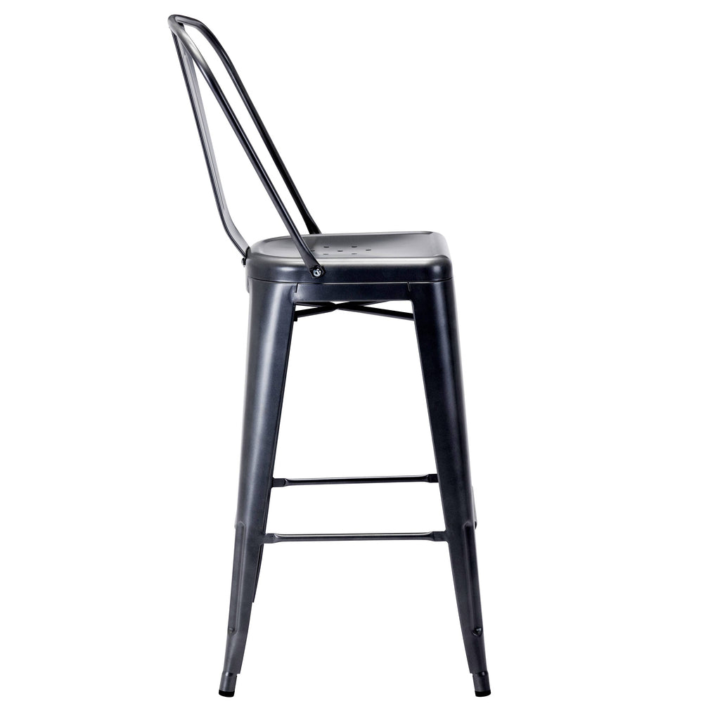 White Metal Bar Stools (Set of 4) L717