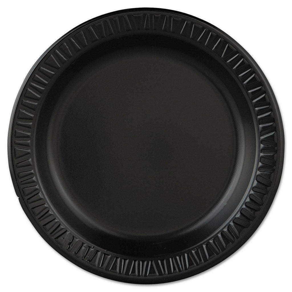 500 Count Black Laminated Foam Plate Z8069