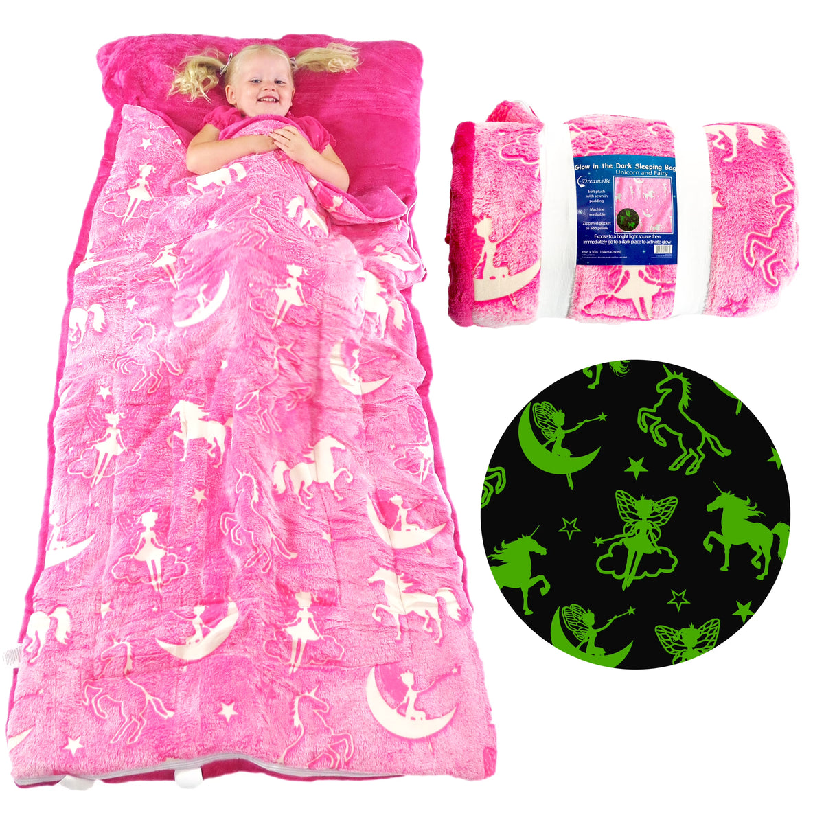 Glow in The Dark Sleeping Bag 66x30 in E46522