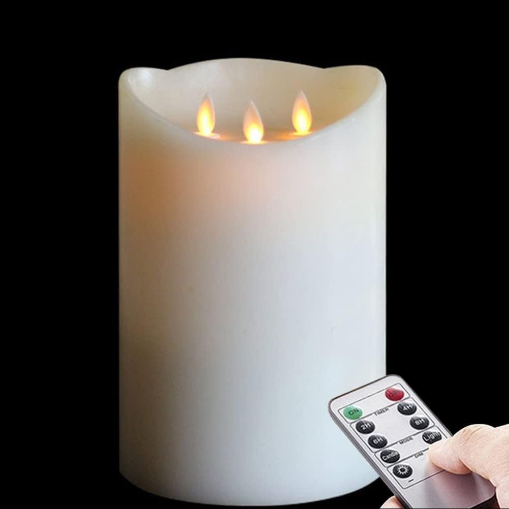 Ivory 3-Wicks Decorative Candle H137