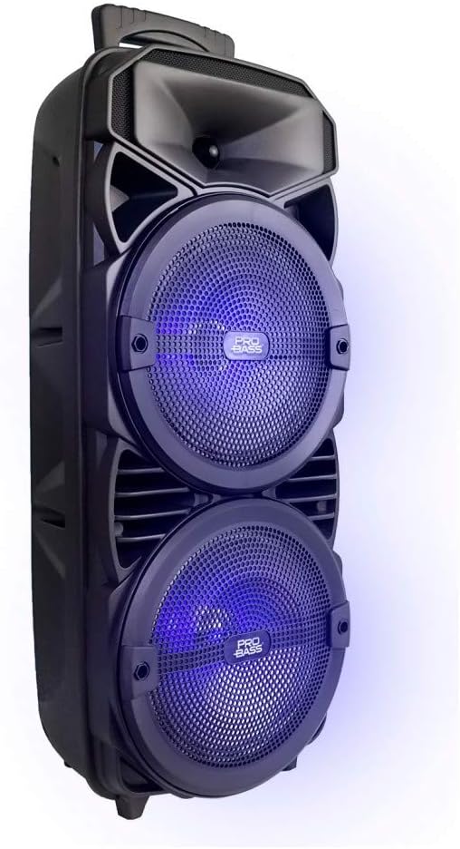 Portable Audio System with Rechargeable Battery, Bluetooth, Wireless Mic and Remote Control H970