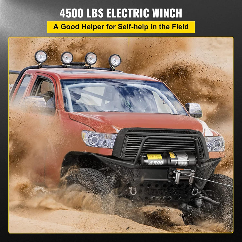 4500lb 12V Electric Winch with Wireless Remote Control Z75541
